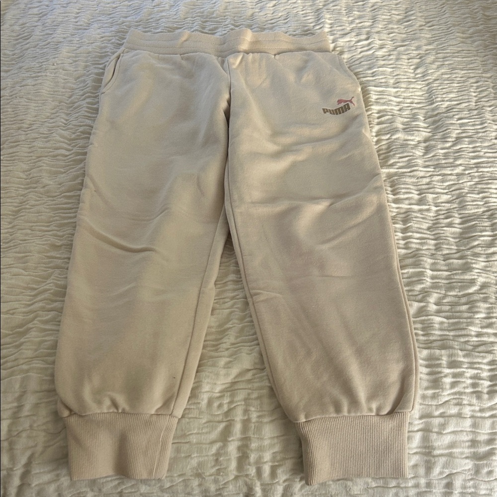 Puma Beige Jogger Pants